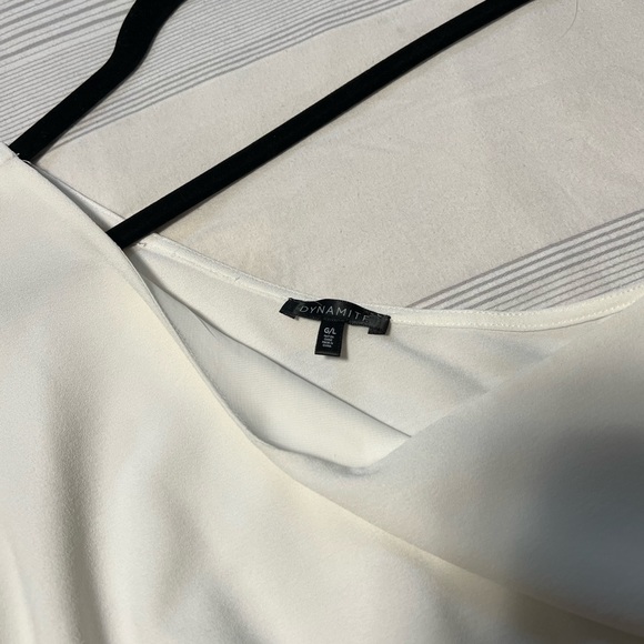 White, one shoulder crop top - Picture 5 of 7